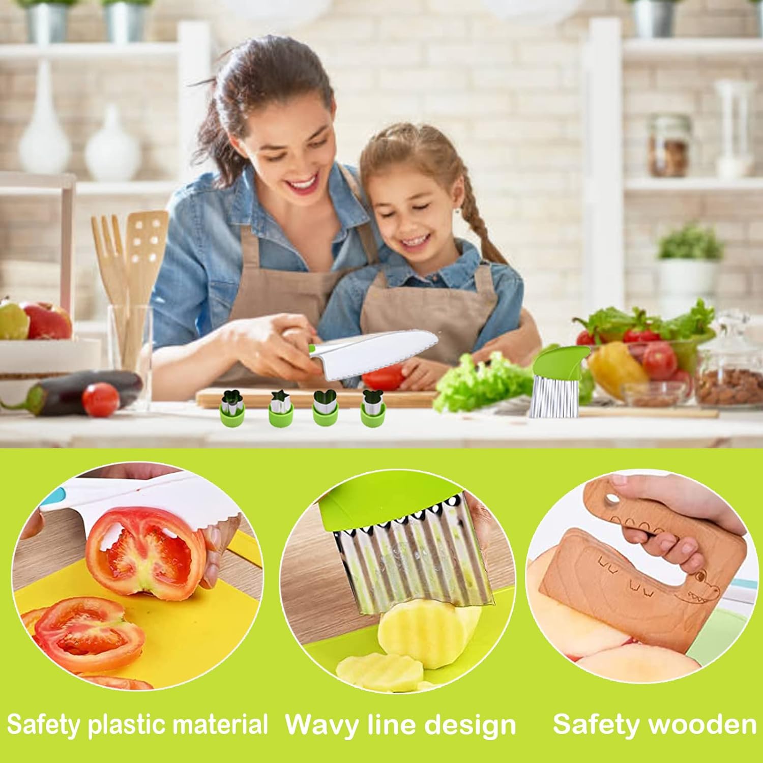 🔥 Hot Sale — 49% OFF🔥SafeSlice Kiddo Safe Kitchen Set