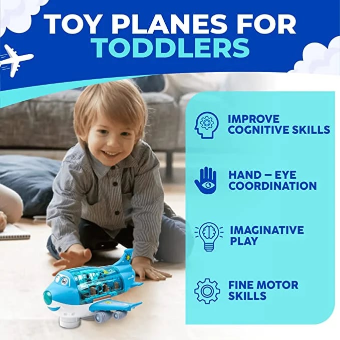 (🎁Children's Day Sale-47% OFF) 360° Rotating Electric Toy Plane ✈