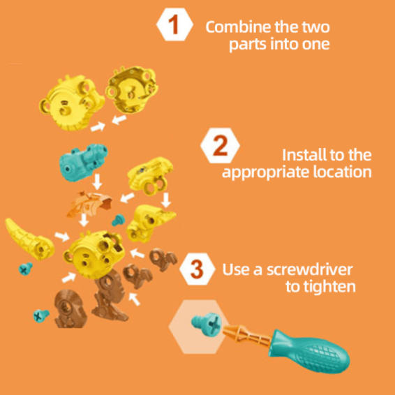 🔥Hot Sale 40% OFF🔥 DIY Dinosaur Toy Construction Set