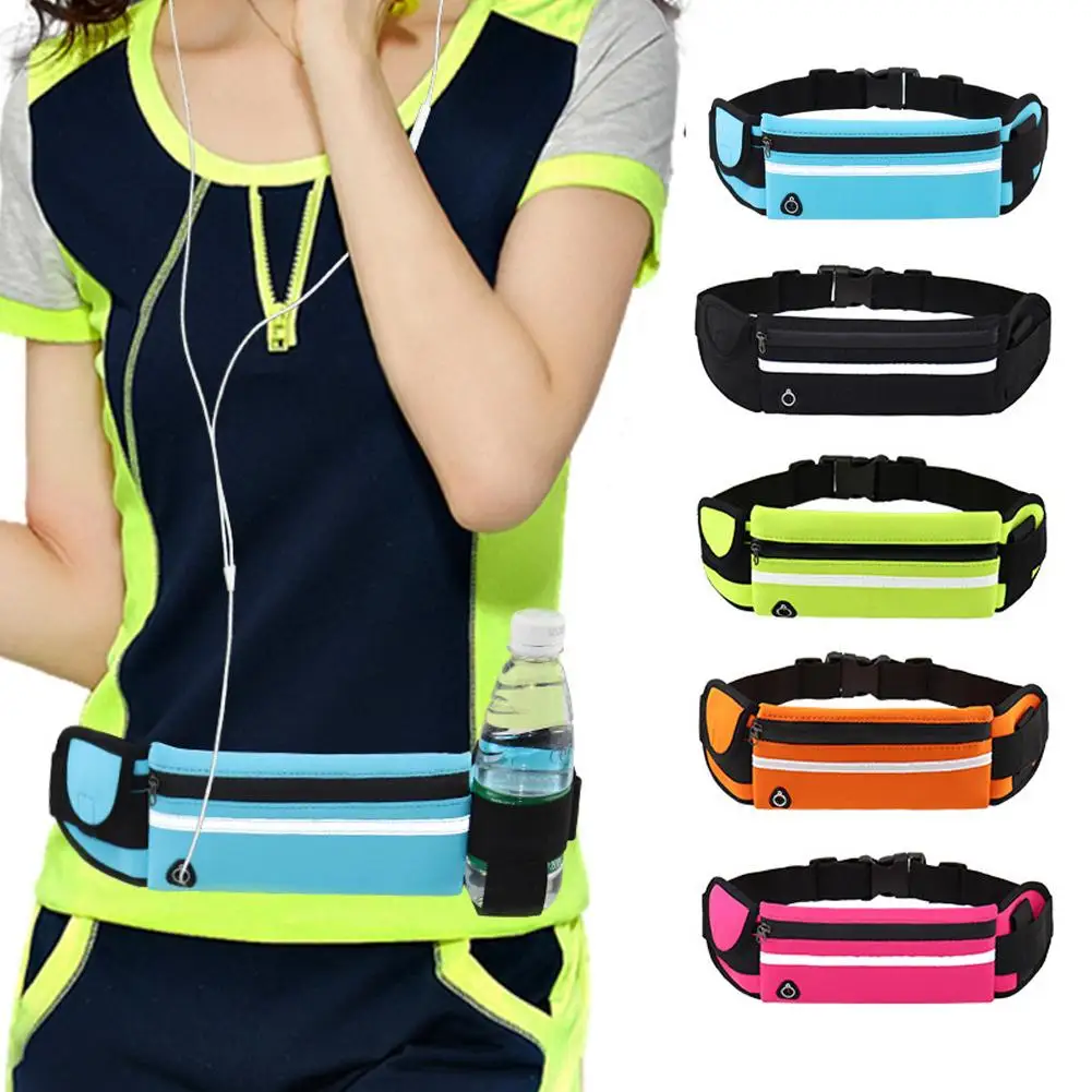 Running Sports Belt Wasit Pack Pockets For Men Women Hiking Outdoor Stretch Sports Belt Wasit Pack Pockets Fanny Pack M3H2