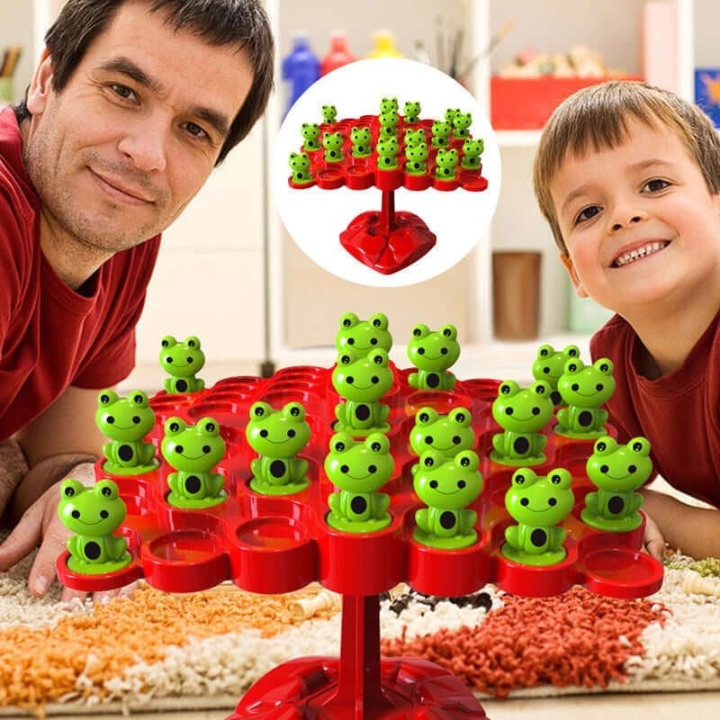 🔥Last Day Promotion 49% OFF🔥 Frog Balance Tree Double Play Parent-child Interactive Puzzle Toys