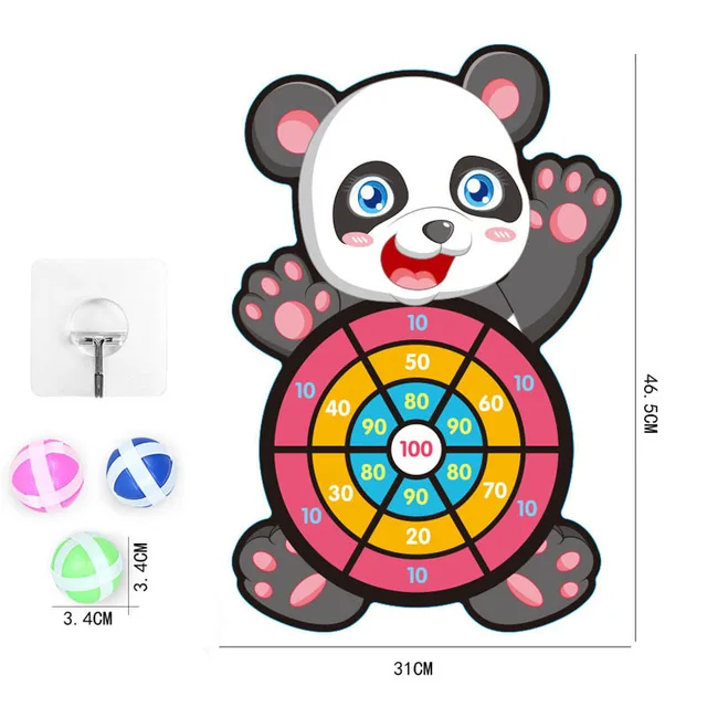 Child Educational Games Dart Board Baby Toy Stickey Ball Dart Indoor Sports Child Montessori Games for Children 3 to 7 Years