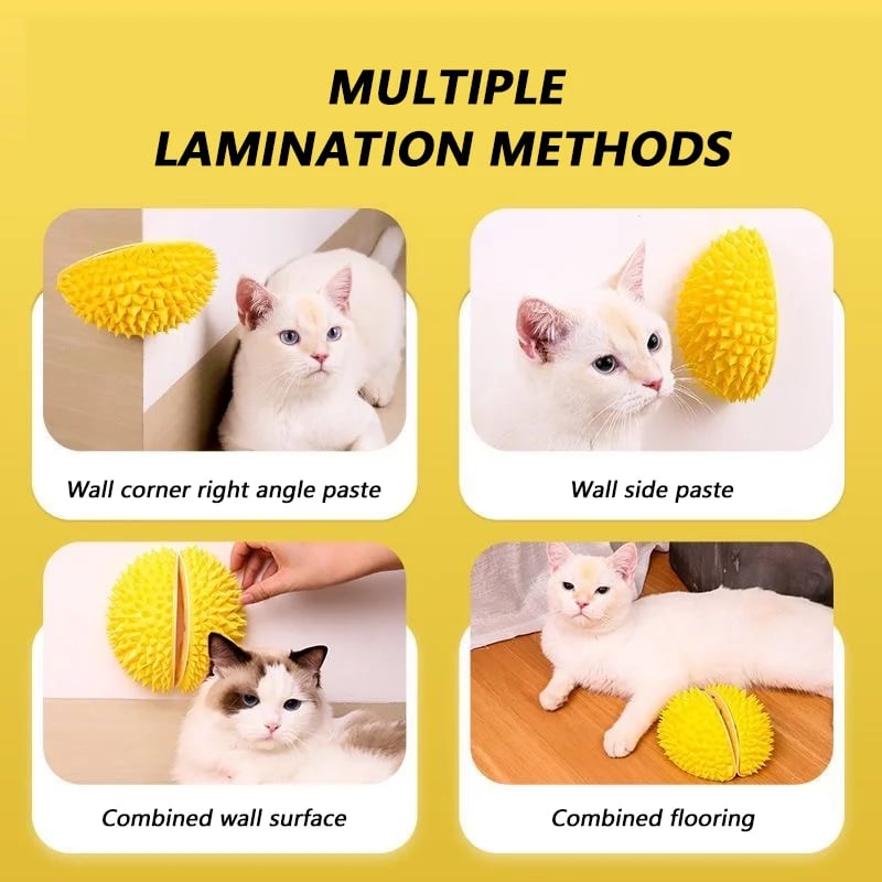 (🔥Summer Sale - 47% OFF) Durian Self-Adhesive Cat Scratcher Toy