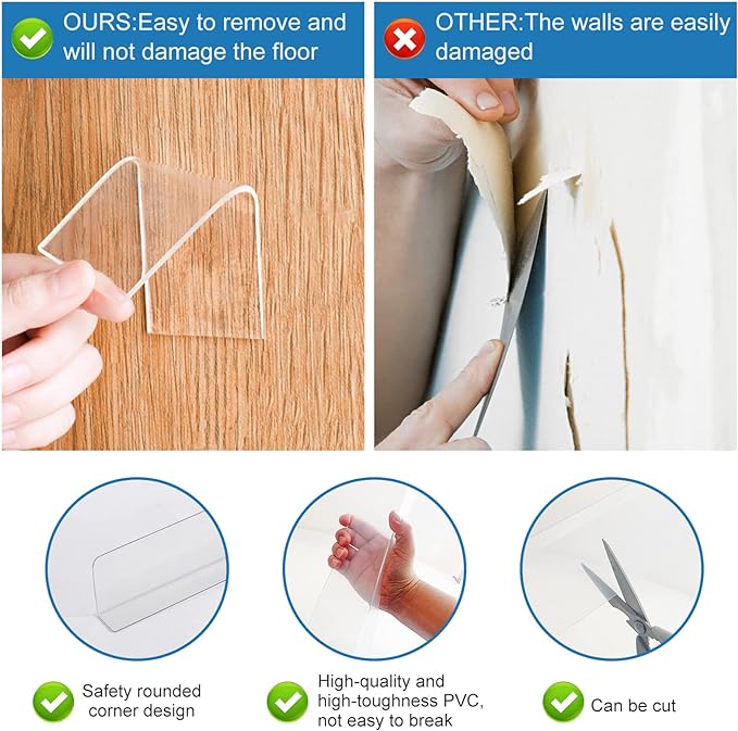 Clear Toy Blockers for Furniture