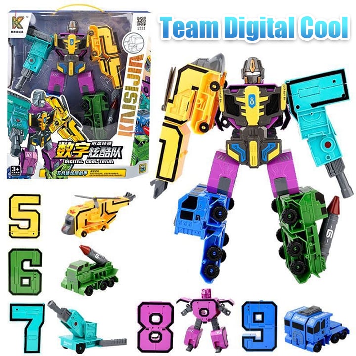 🔥2023 Hot Sale🔥Toy Deformation Number Transform Robot gyerekeknek