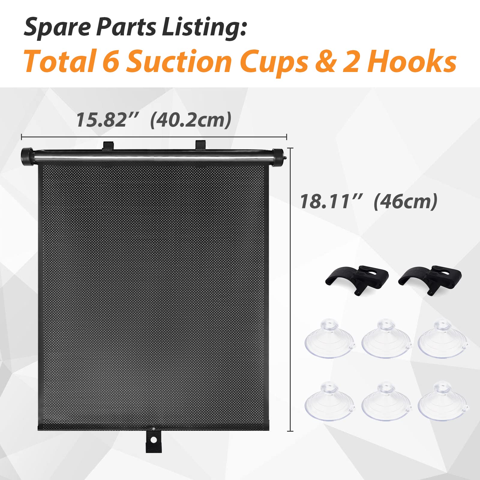 Retractable Window Roller Sunshade For Truck/car/SUV/bedroom/kitchen/living room/office