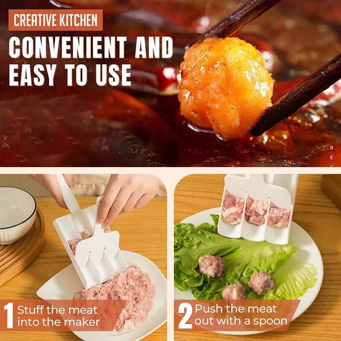 🔥Hot Sale 40%OFF🔥Kitchen Triple Meatball Mold-Buy 2 Get 1 Free
