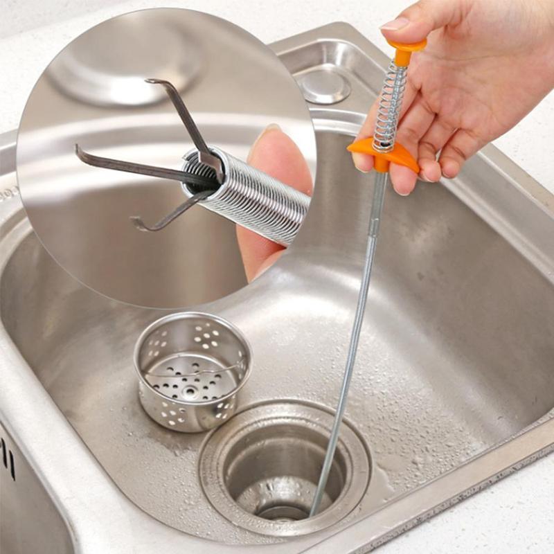 (🔥SUMMER HOT SALE - 50% OFF) Kitchen Sink Sewer Cleaning Hook🔥BUY 2 GET 1 FREE