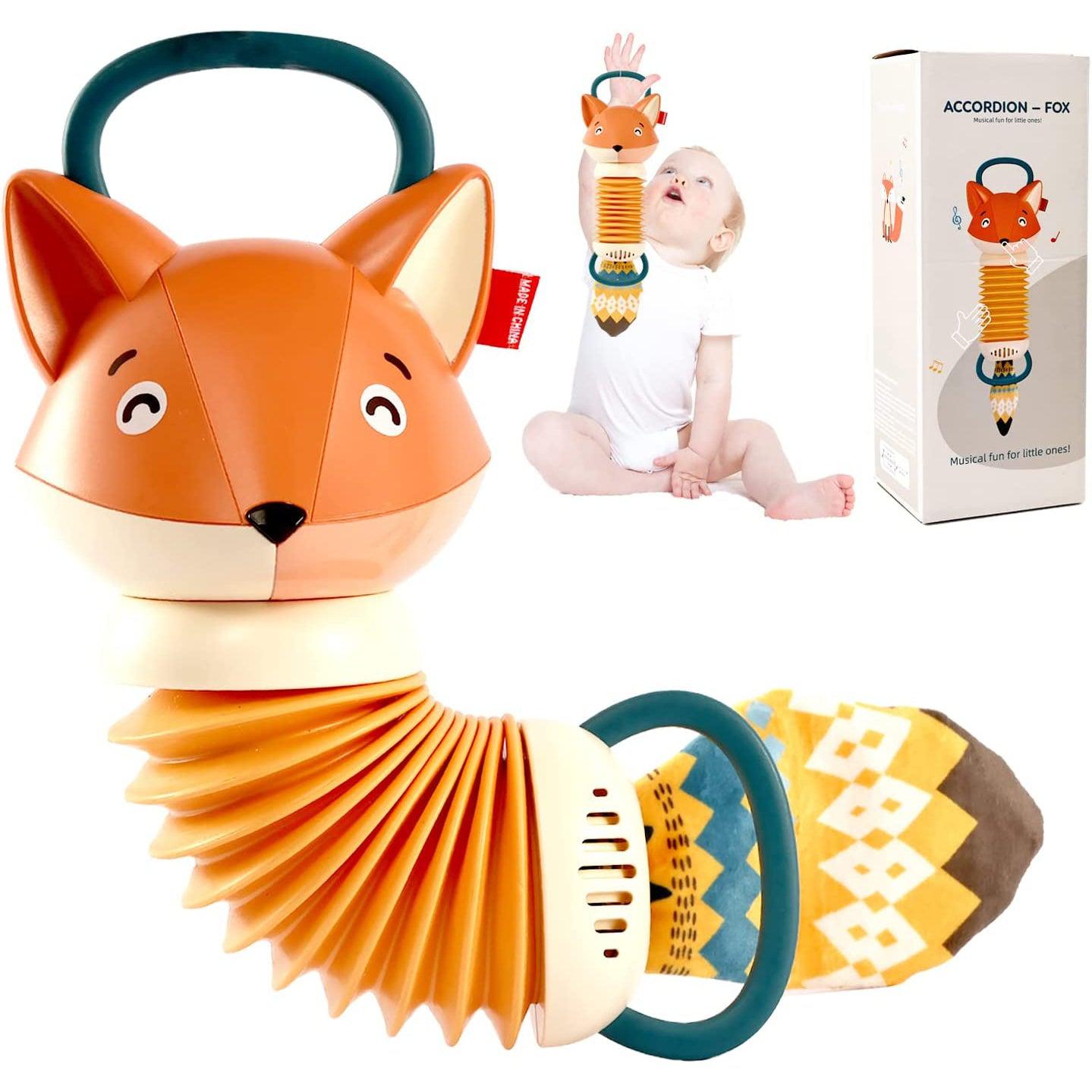 Cartoon Fox Accordion Toy