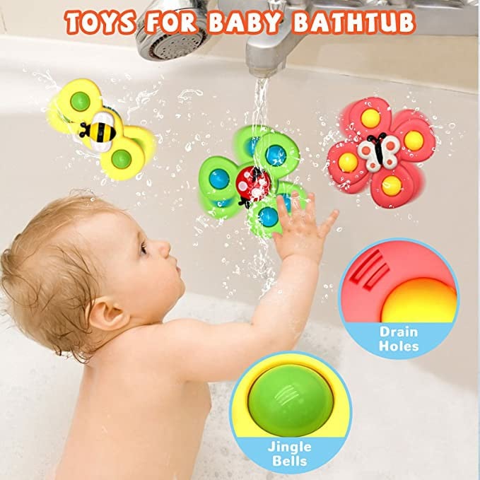 (🔥Summer Hot Sale - 50% OFF NOW)Suction Cup Spinner Toys(3 Piece Set)-Buy 2 Free Shipping