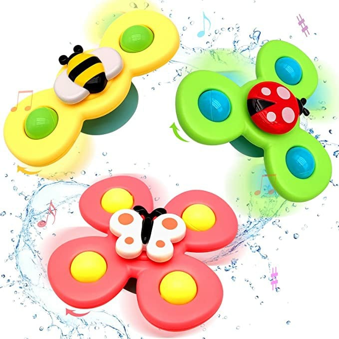 (🔥Summer Hot Sale - 50% OFF NOW)Suction Cup Spinner Toys(3 Piece Set)-Buy 2 Free Shipping